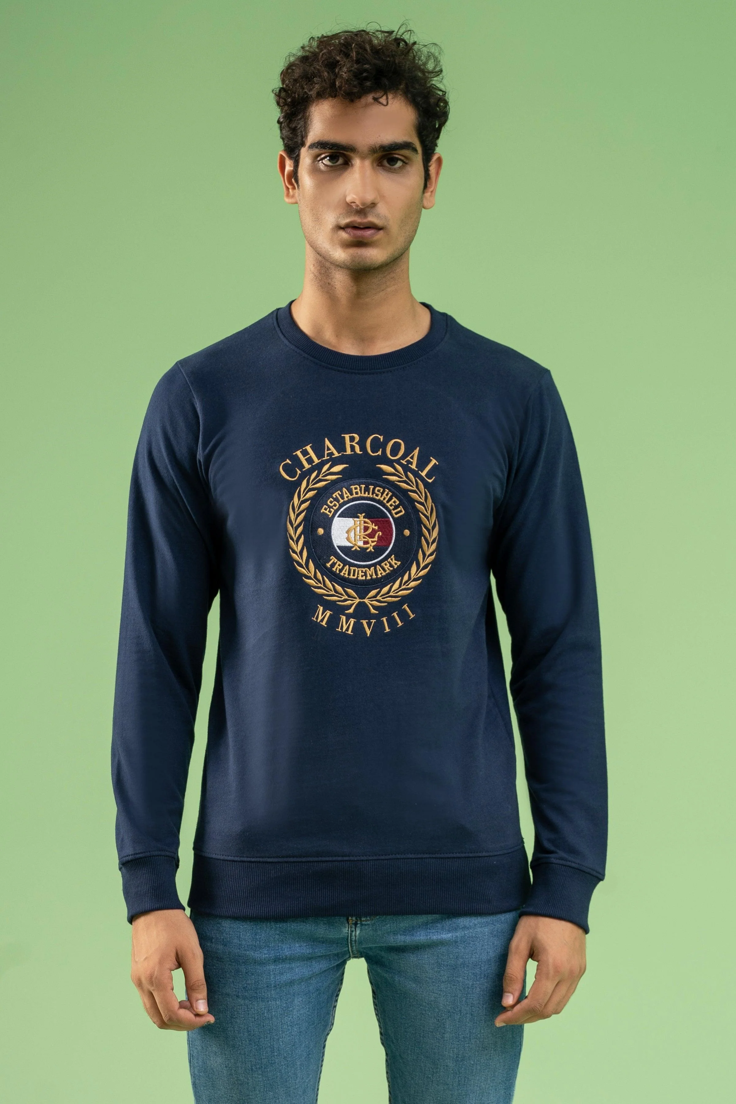 TERRY SWEAT SHIRT NAVY