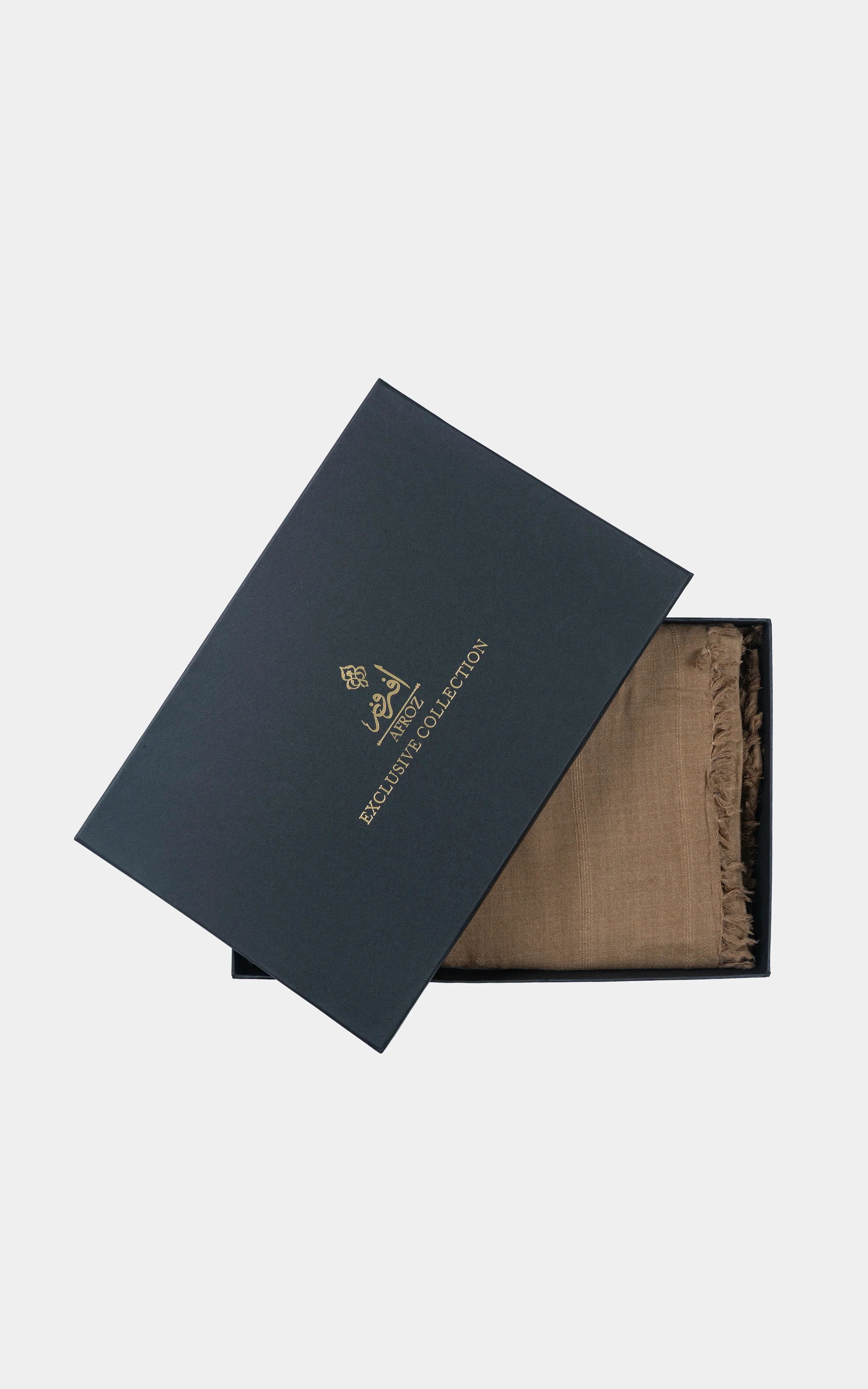 TEXTURED BLENDED | PREMIUM WOOL SHAWL CAMEL - Image 3