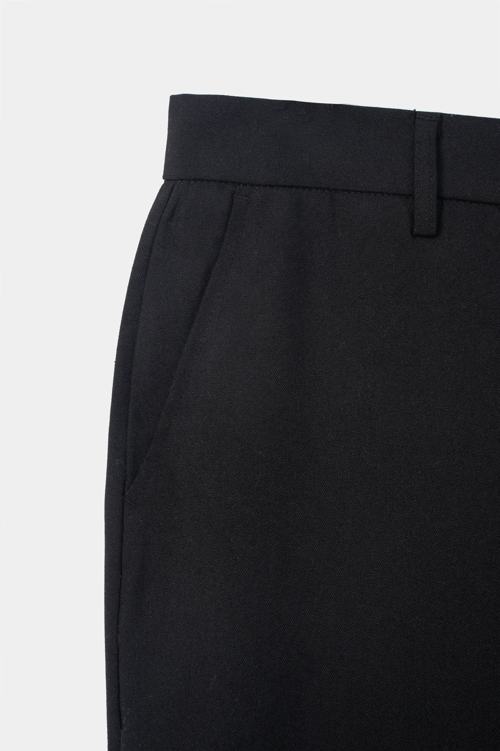TEXTURED SMART FIT PANT BLACK - Image 2