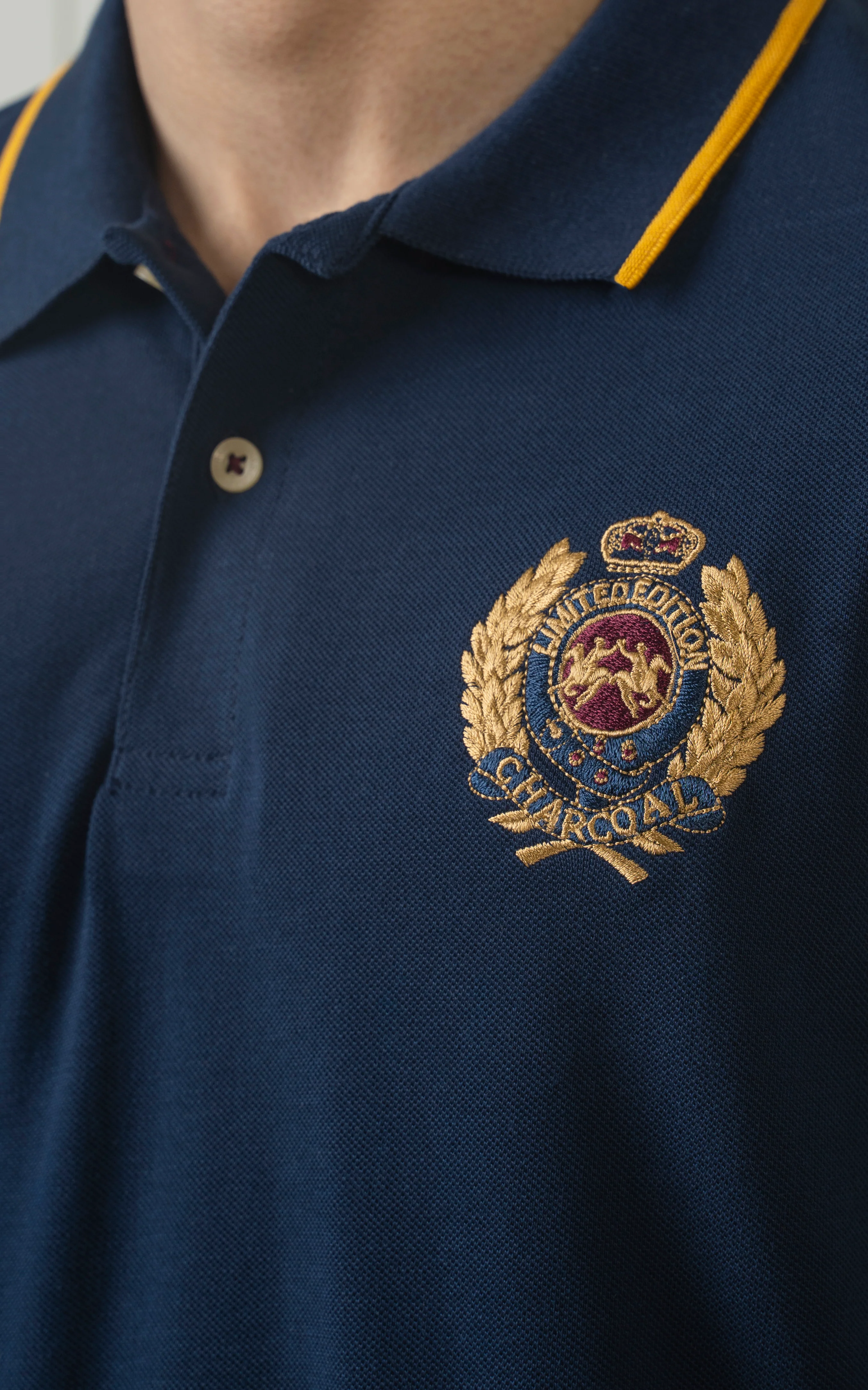 TIPPING COLLAR POLO NAVY - Image 2