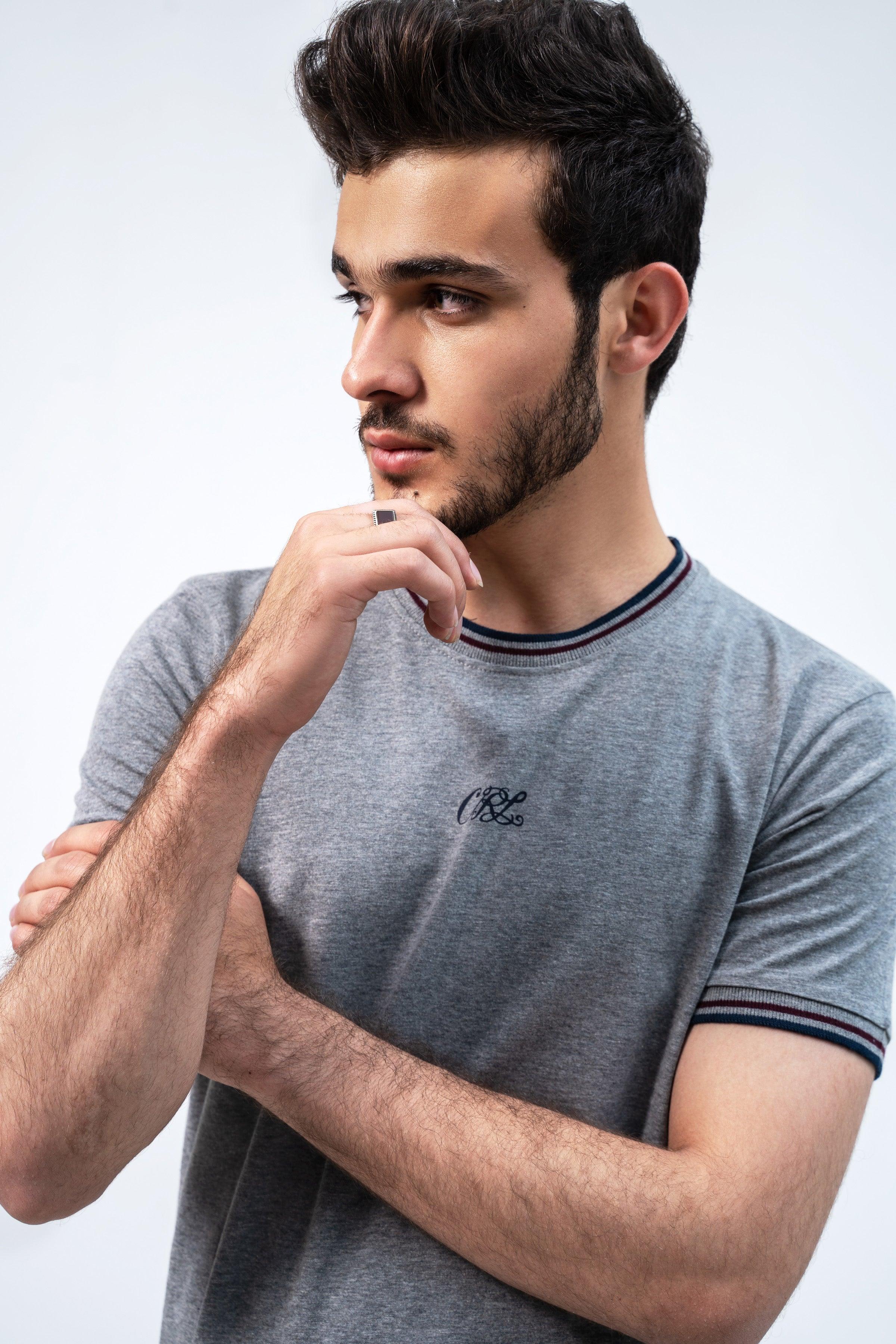 TIPPING T SHIRT HYDER GREY - Image 4