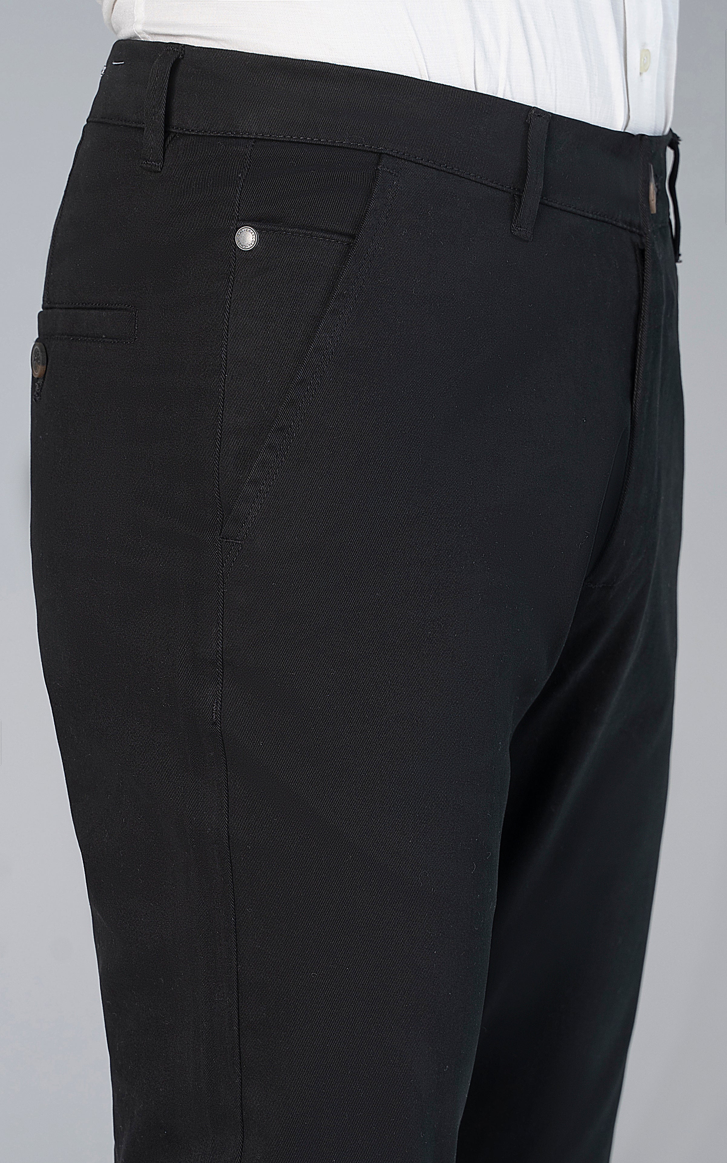 TWILL CROSS POCKET PANT BLACK - Image 2