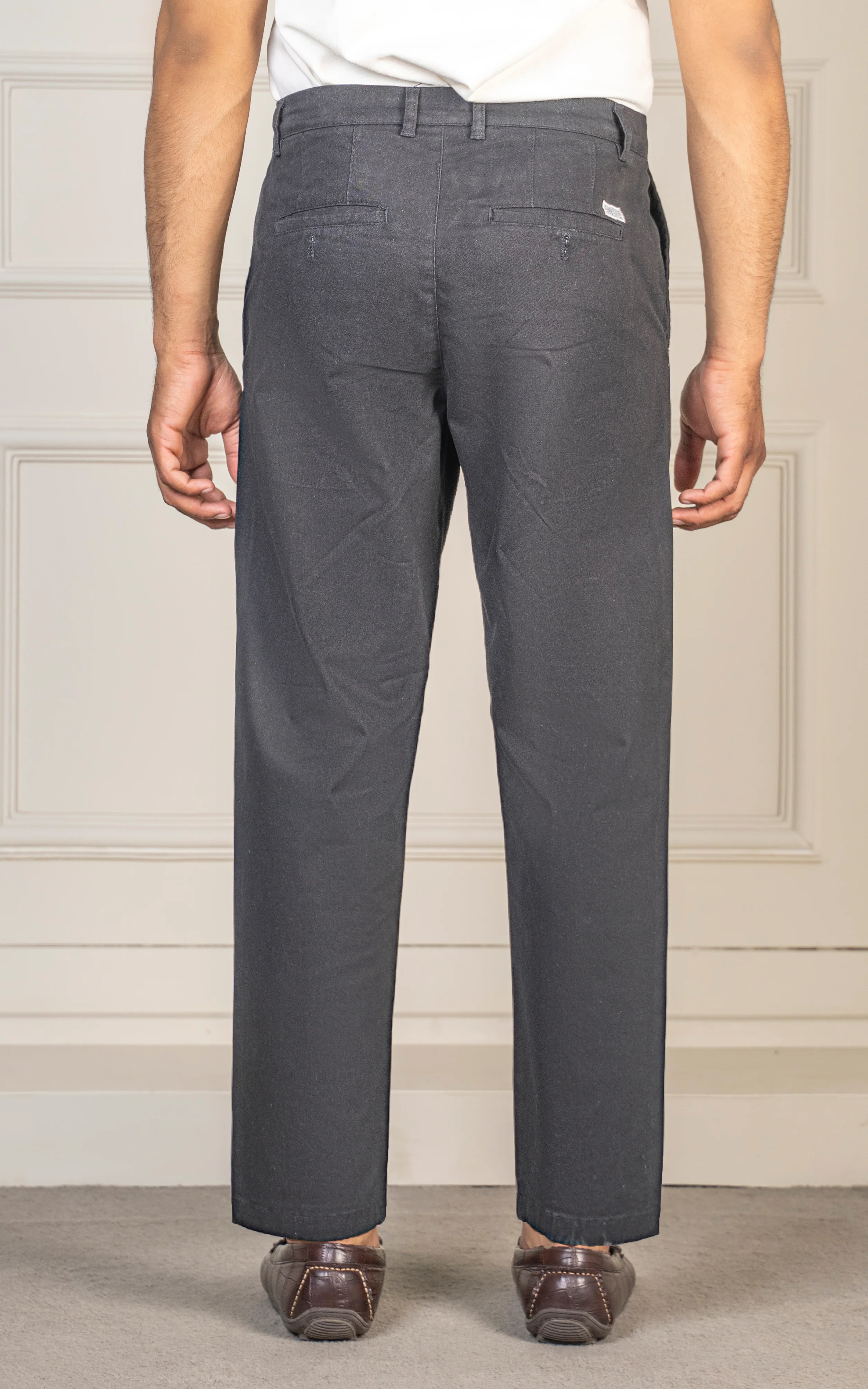 TWILL LOOSE FIT PANT BLACK - Image 5