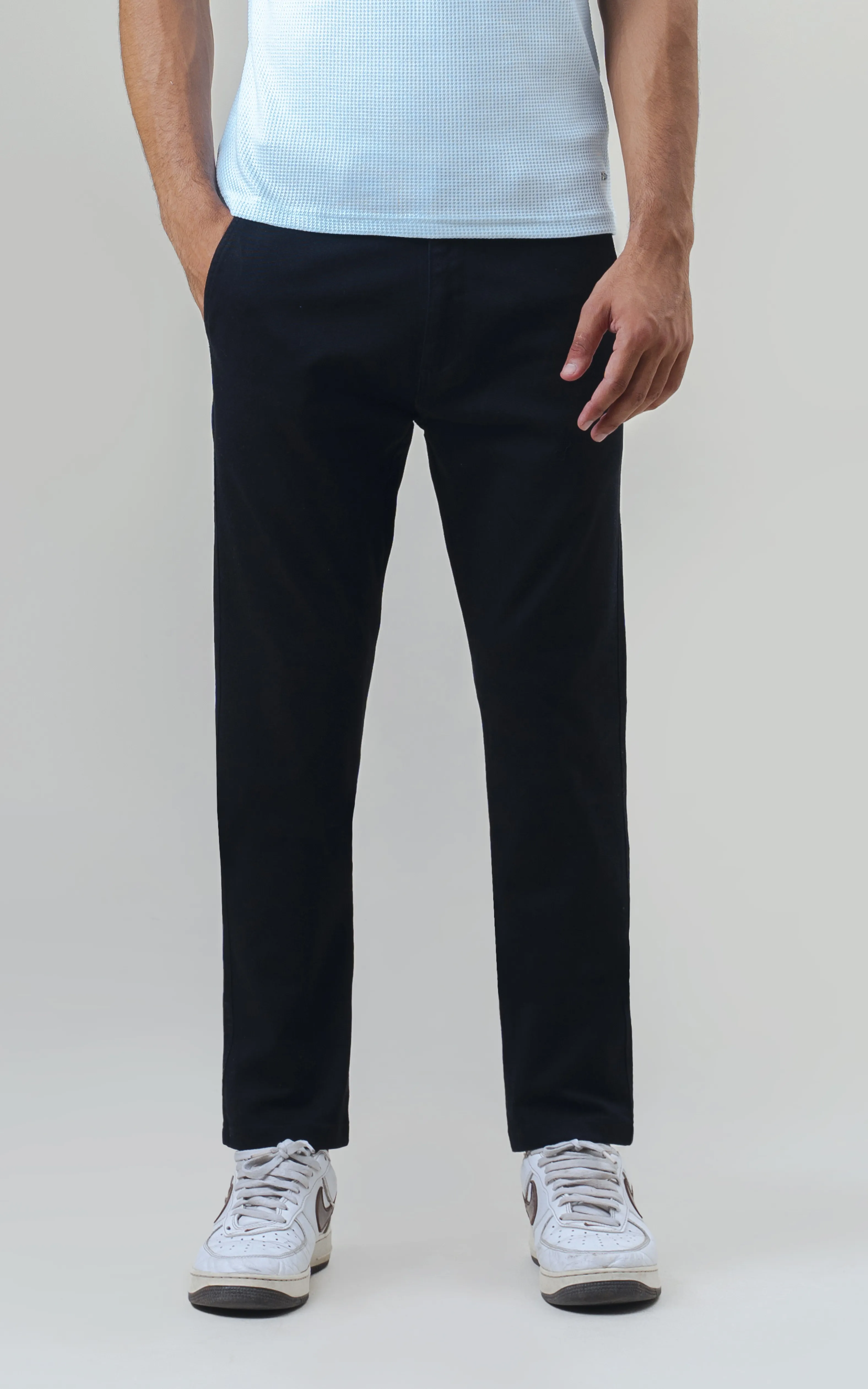 TWILL SMART FIT CASUAL PANT BLACK - Image 3