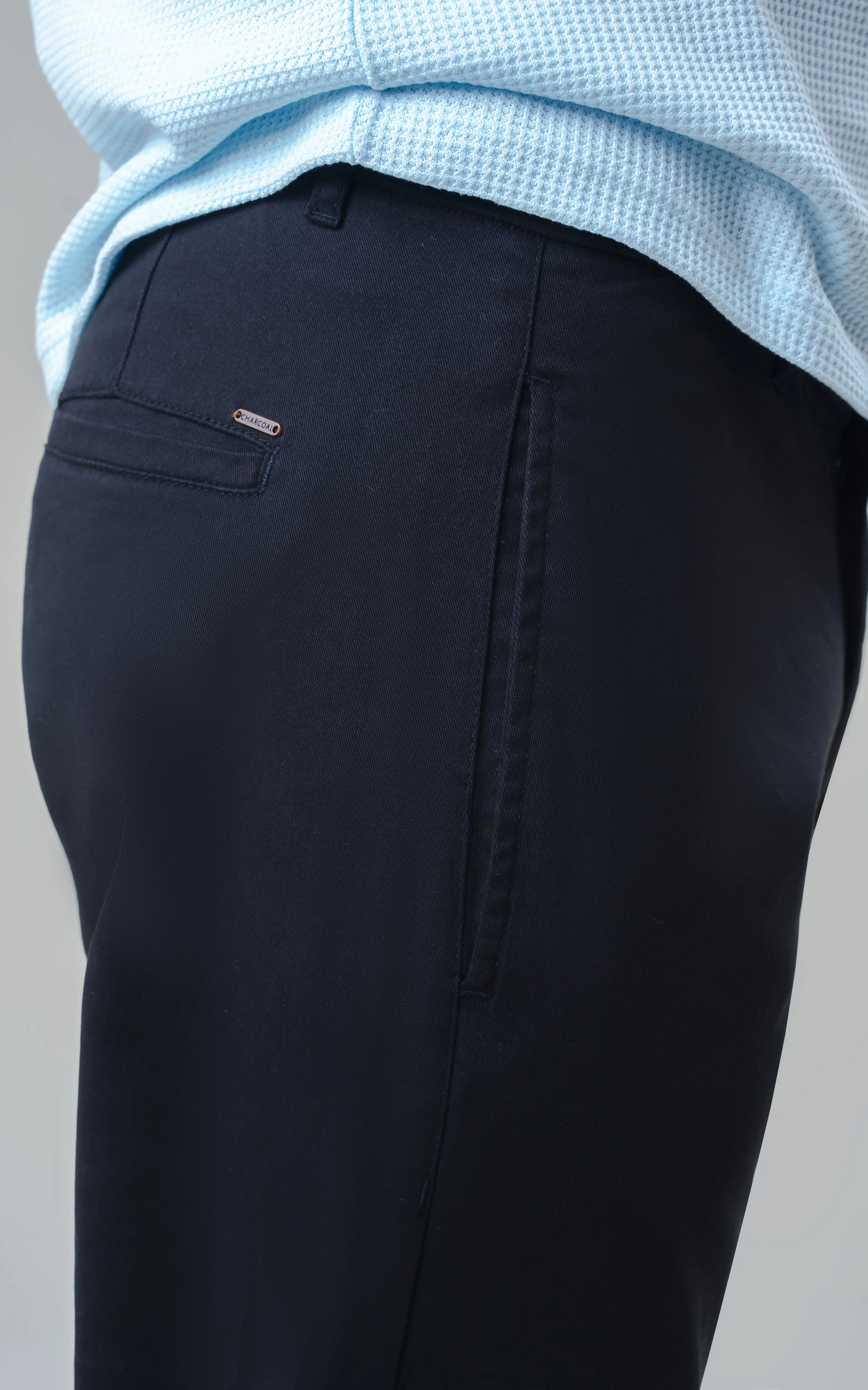 TWILL SMART FIT CASUAL PANT BLACK - Image 4