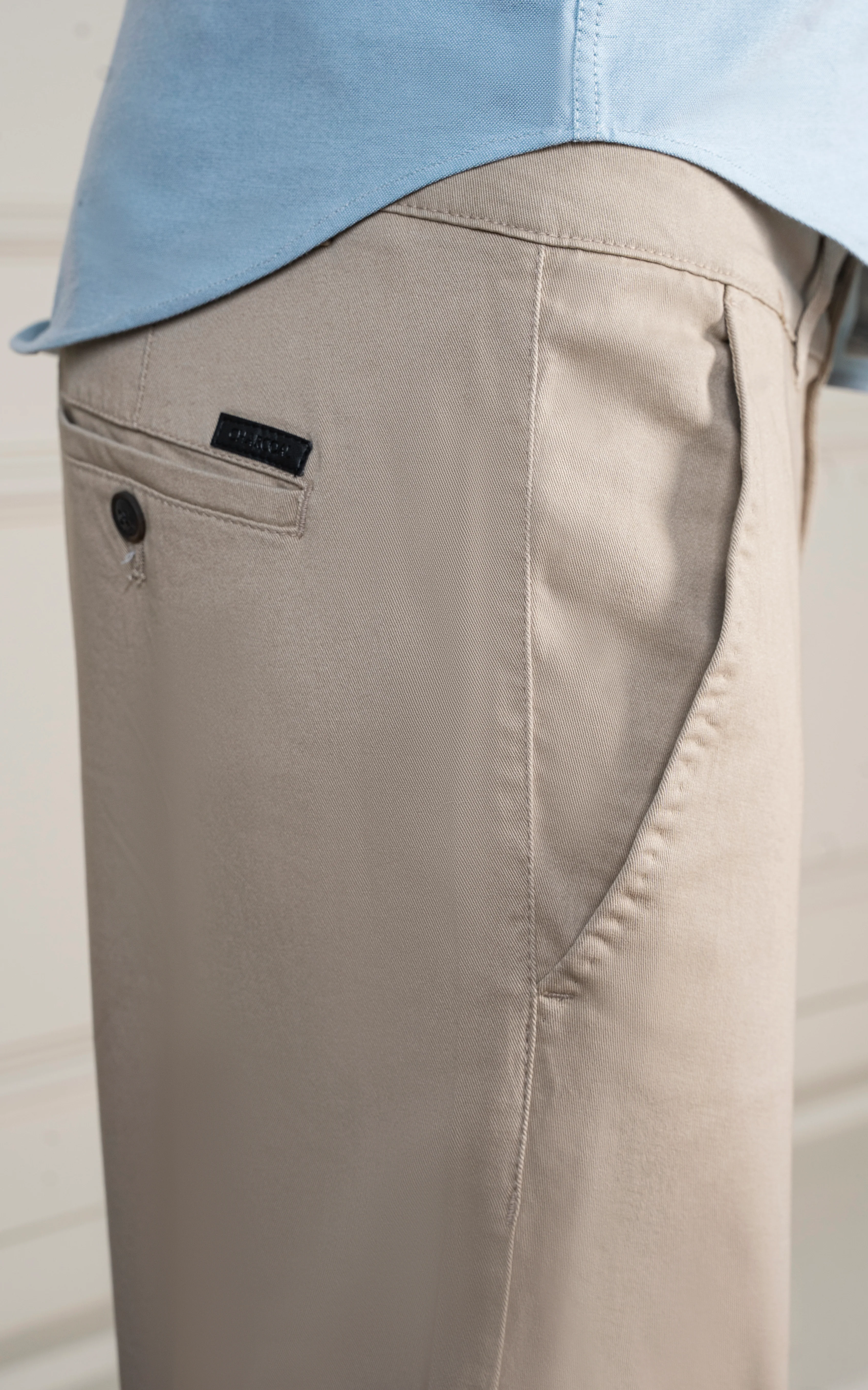 TWILL SMART FIT PANT KHAKI - Image 2