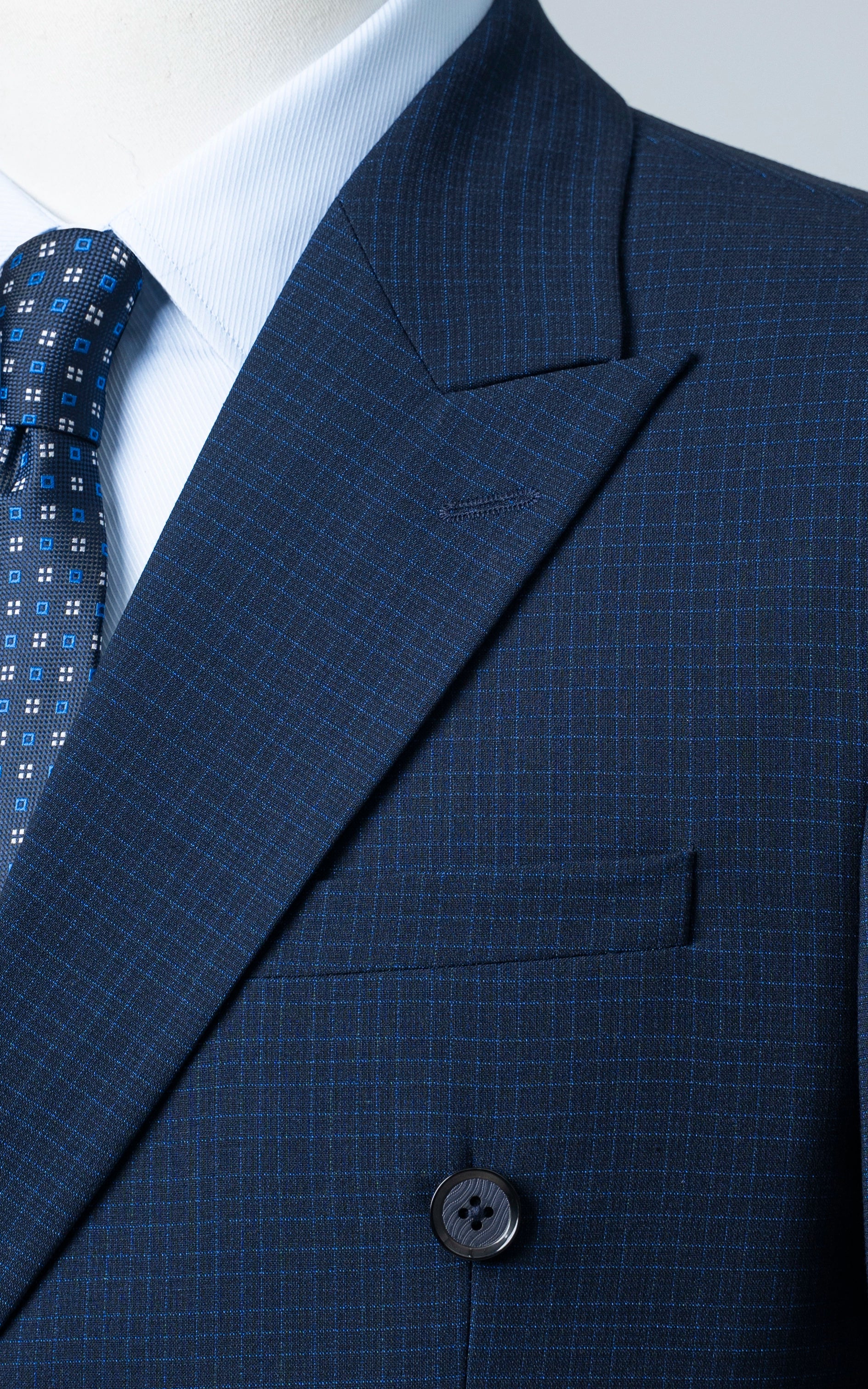 Two-Piece Double Breasted Suit Navy - Image 3