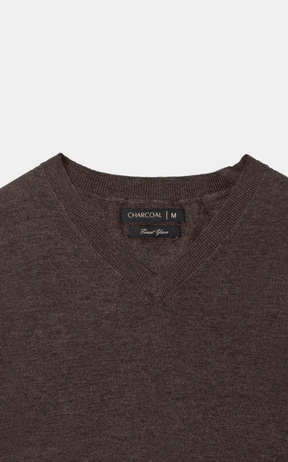V-Neck Sweater Brown melange - Image 2