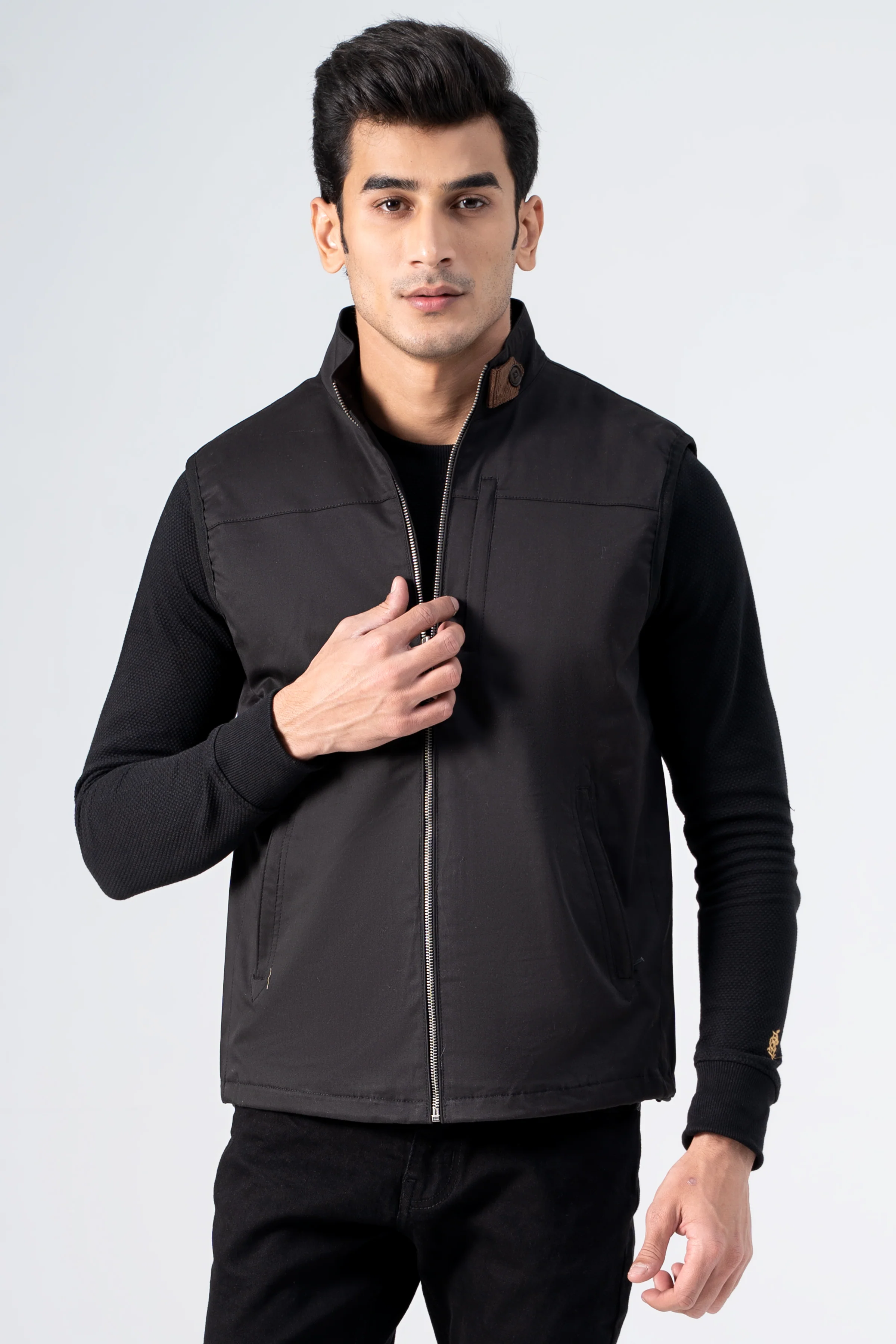 Wadded Cotton Jacket Black - Image 2