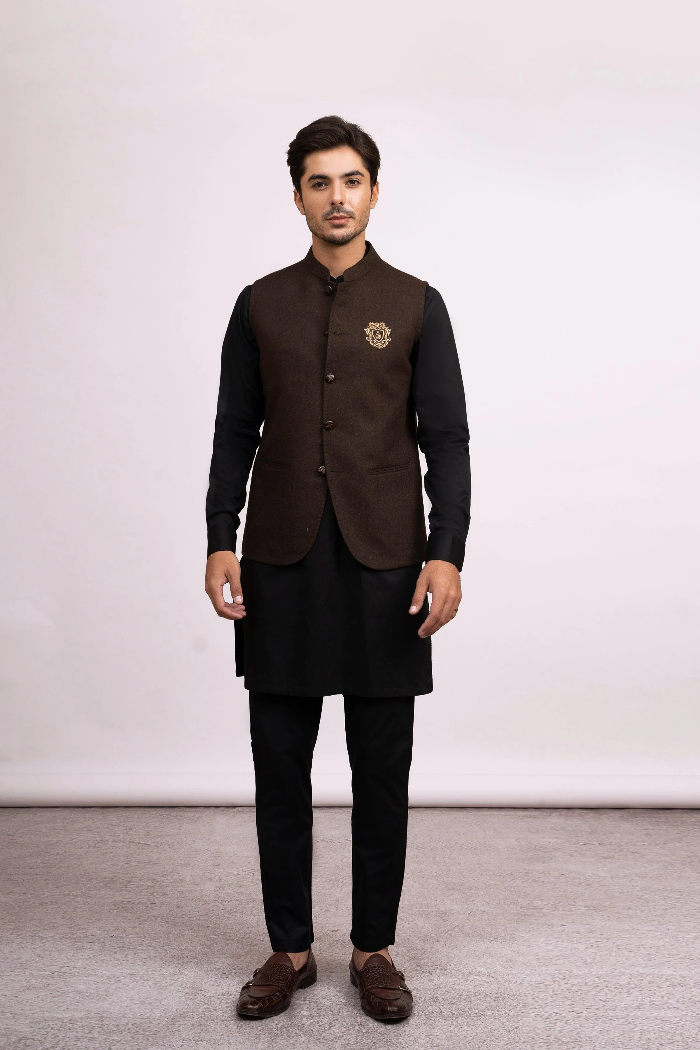 WAIST COAT CHOCOLATE BROWN - Image 2