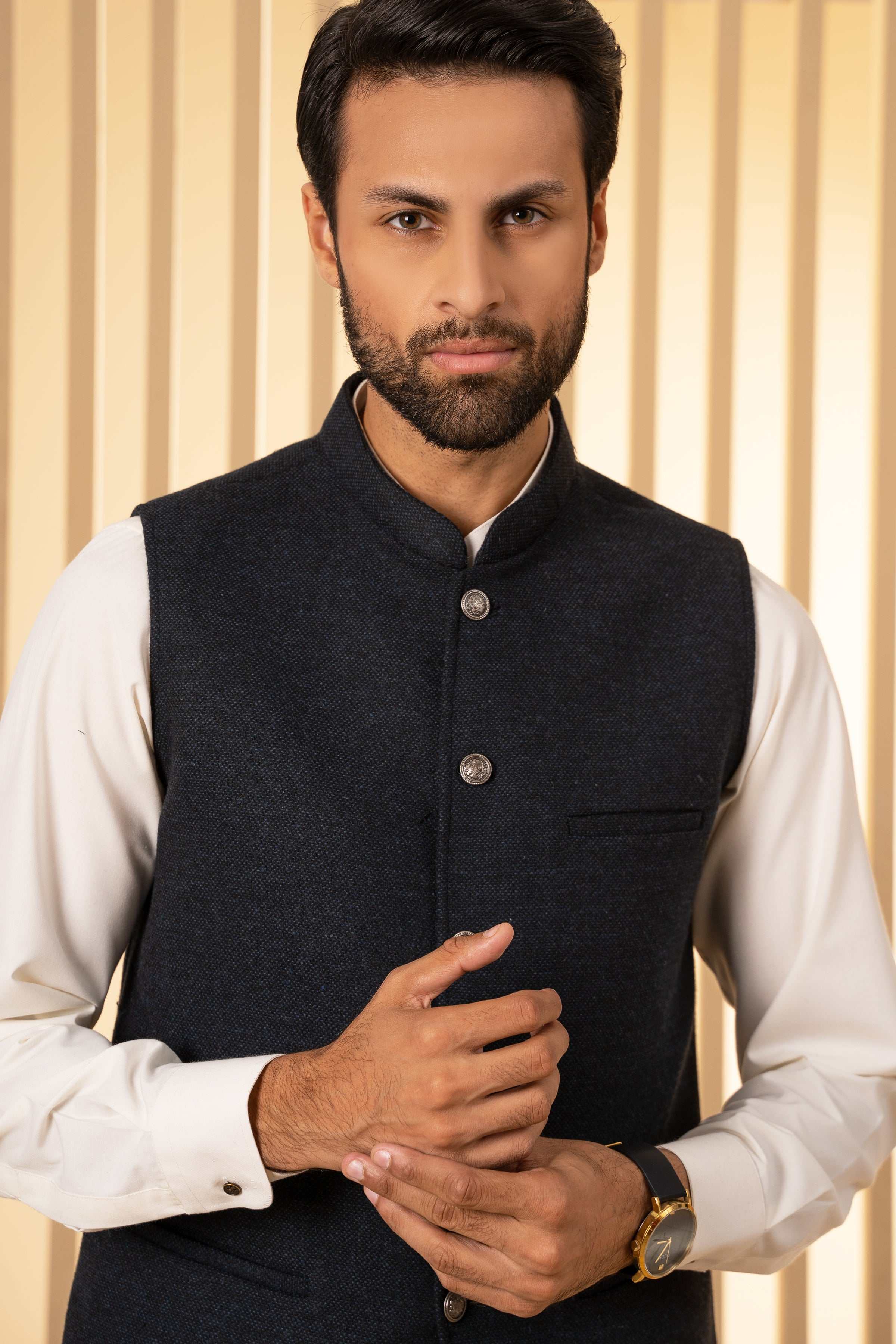 WAISTCOAT BLACKISH BLUE - Image 5