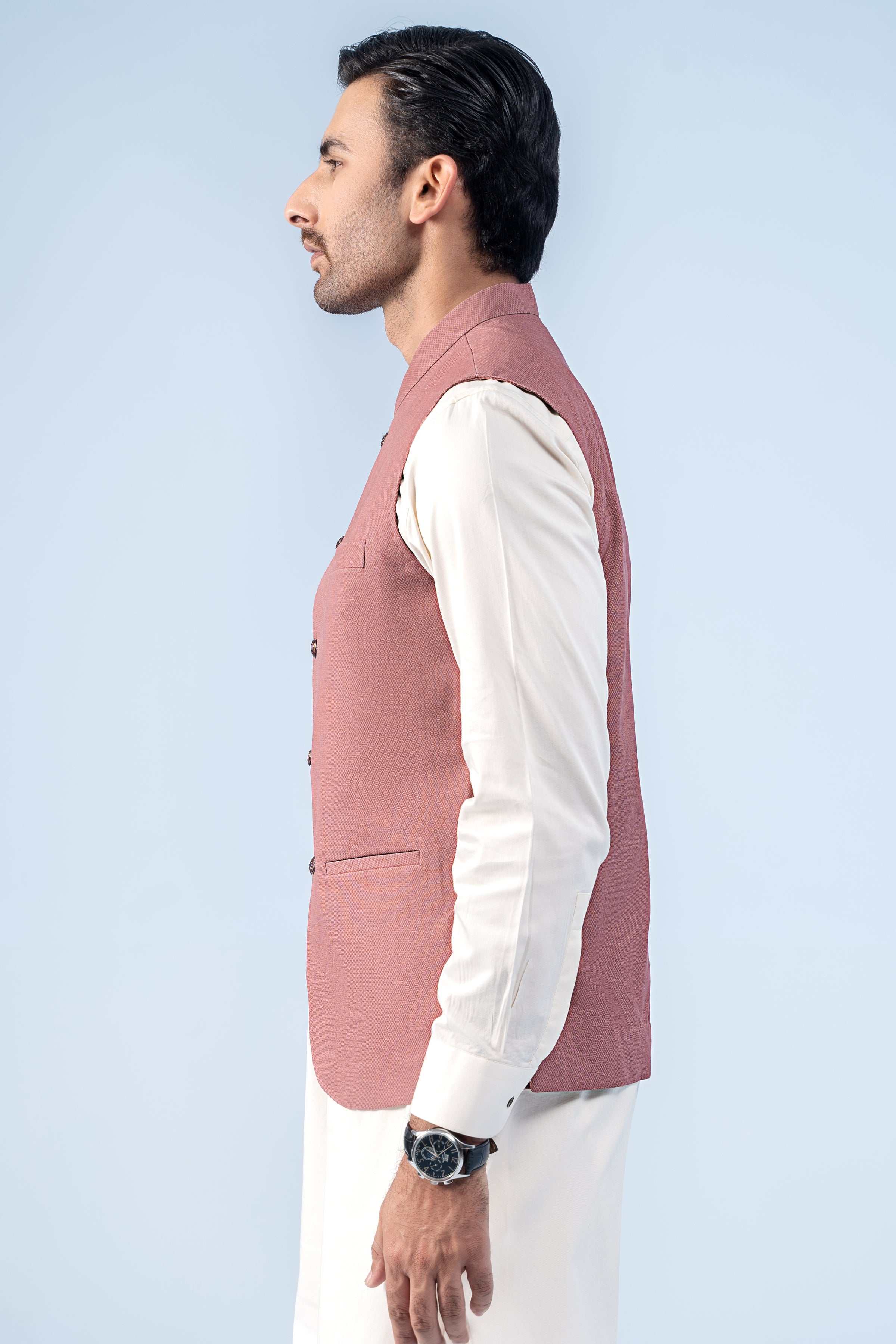 WAISTCOAT FADED RED - Image 4