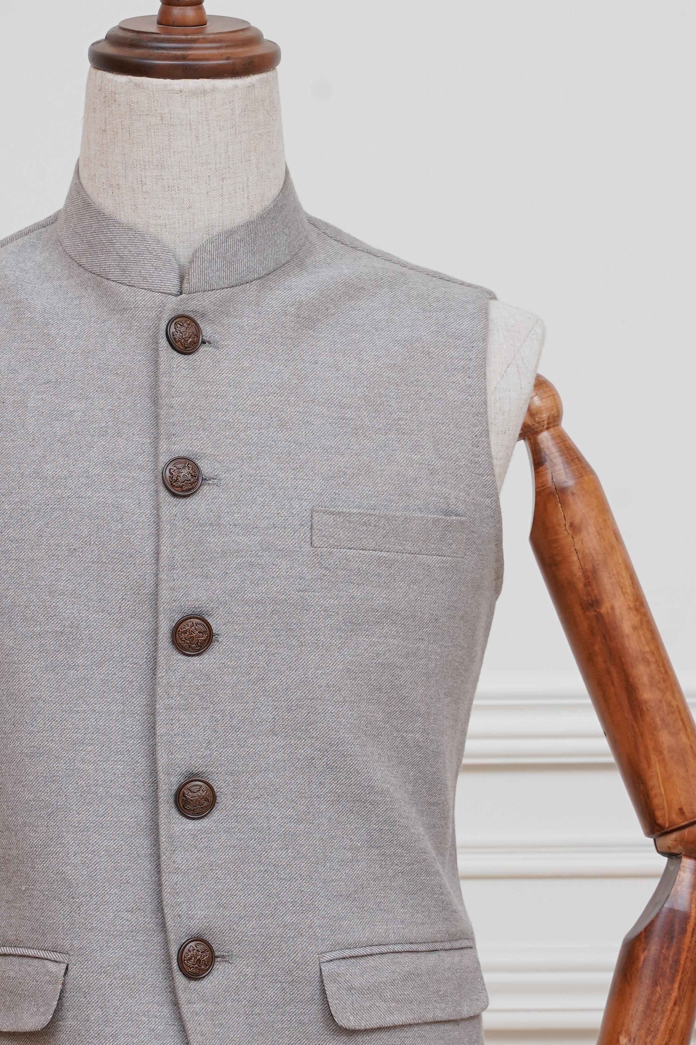 WAISTCOAT LIGHT BROWN - Image 2