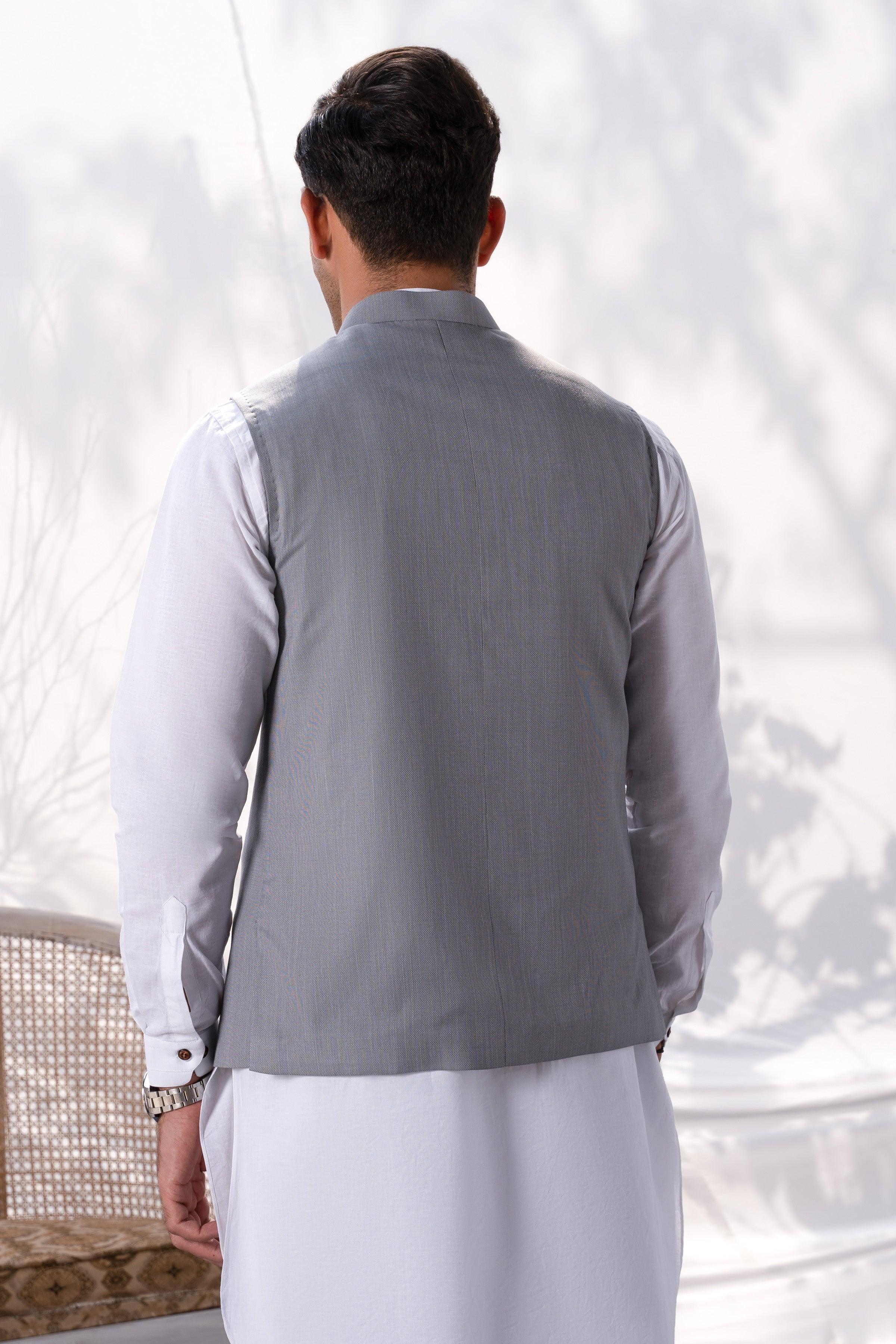 WAISTCOAT LIGHT GREY - Image 4