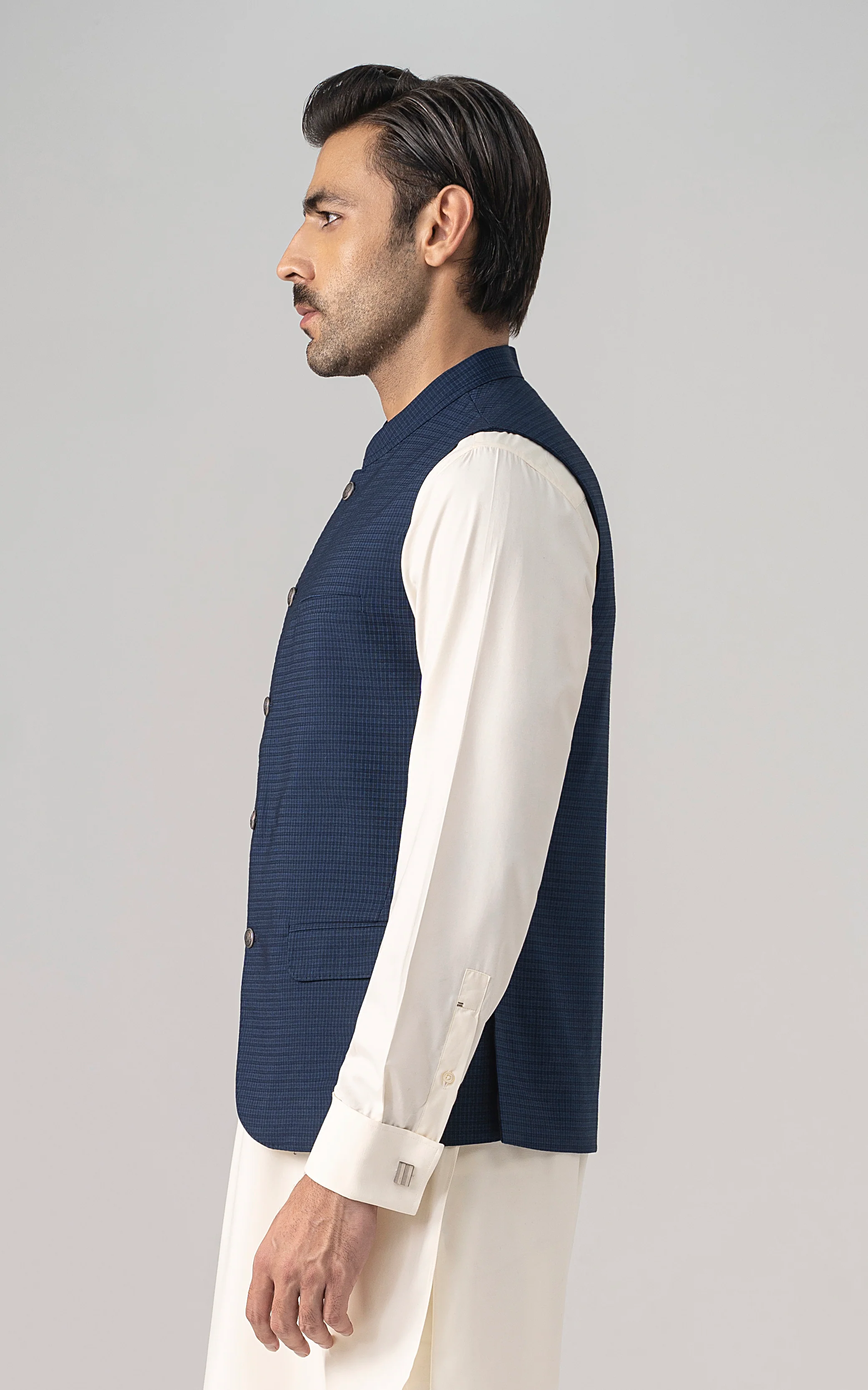 WAISTCOAT NAVY BLACK - Image 5