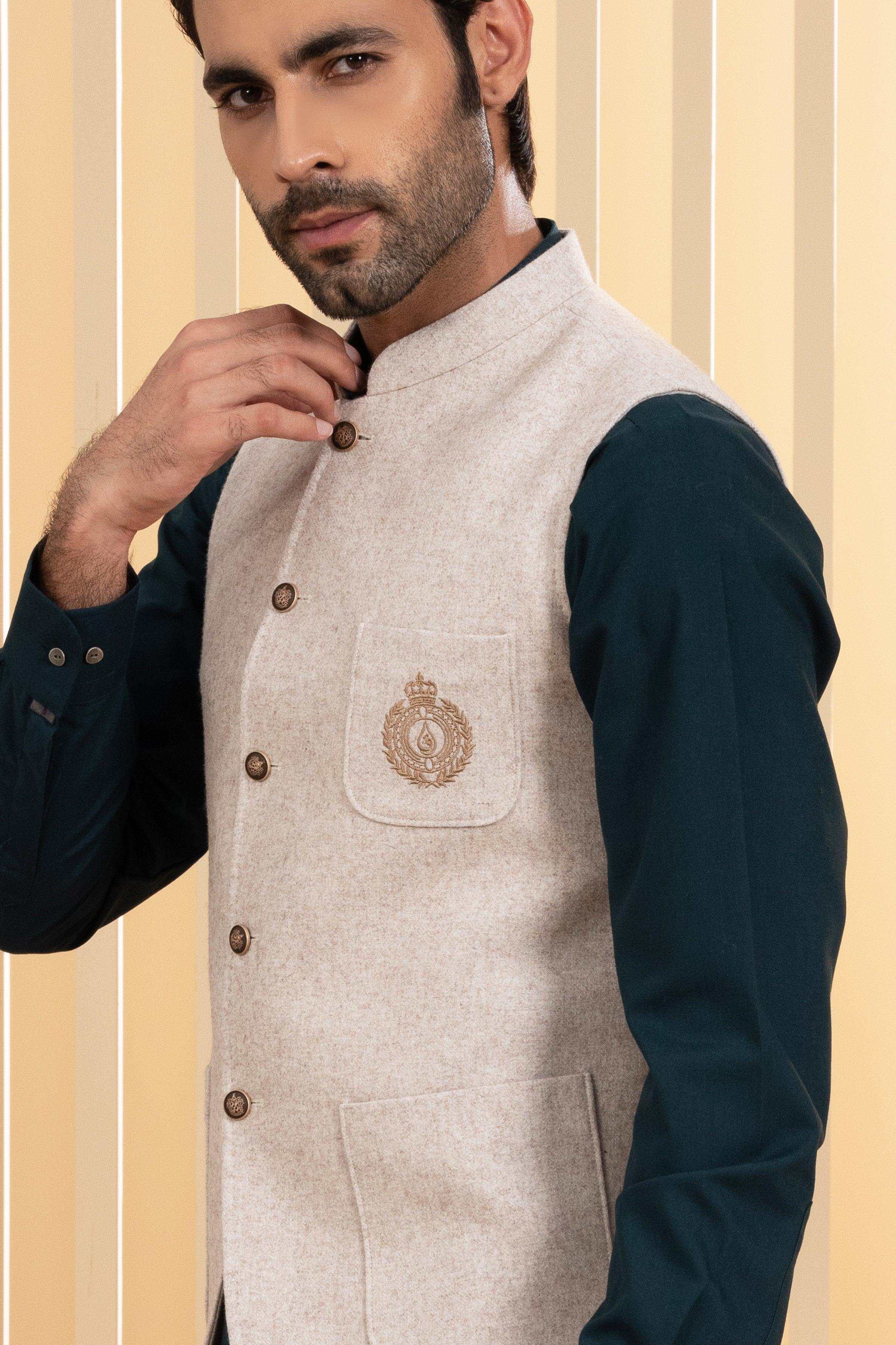 WAISTCOAT OATMEAL - Image 4