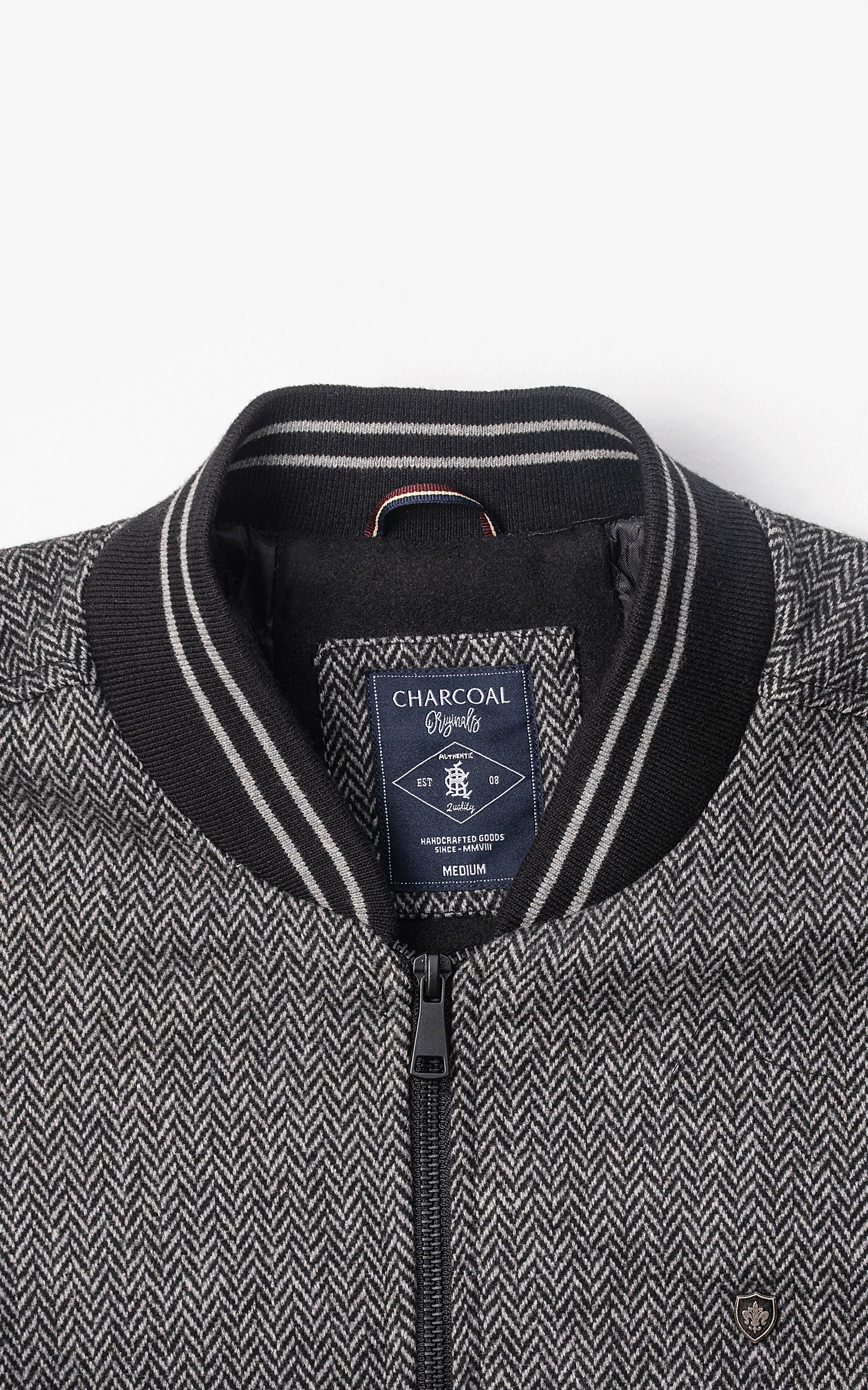 WOOLEN JACKET GREY BLACK - Image 2