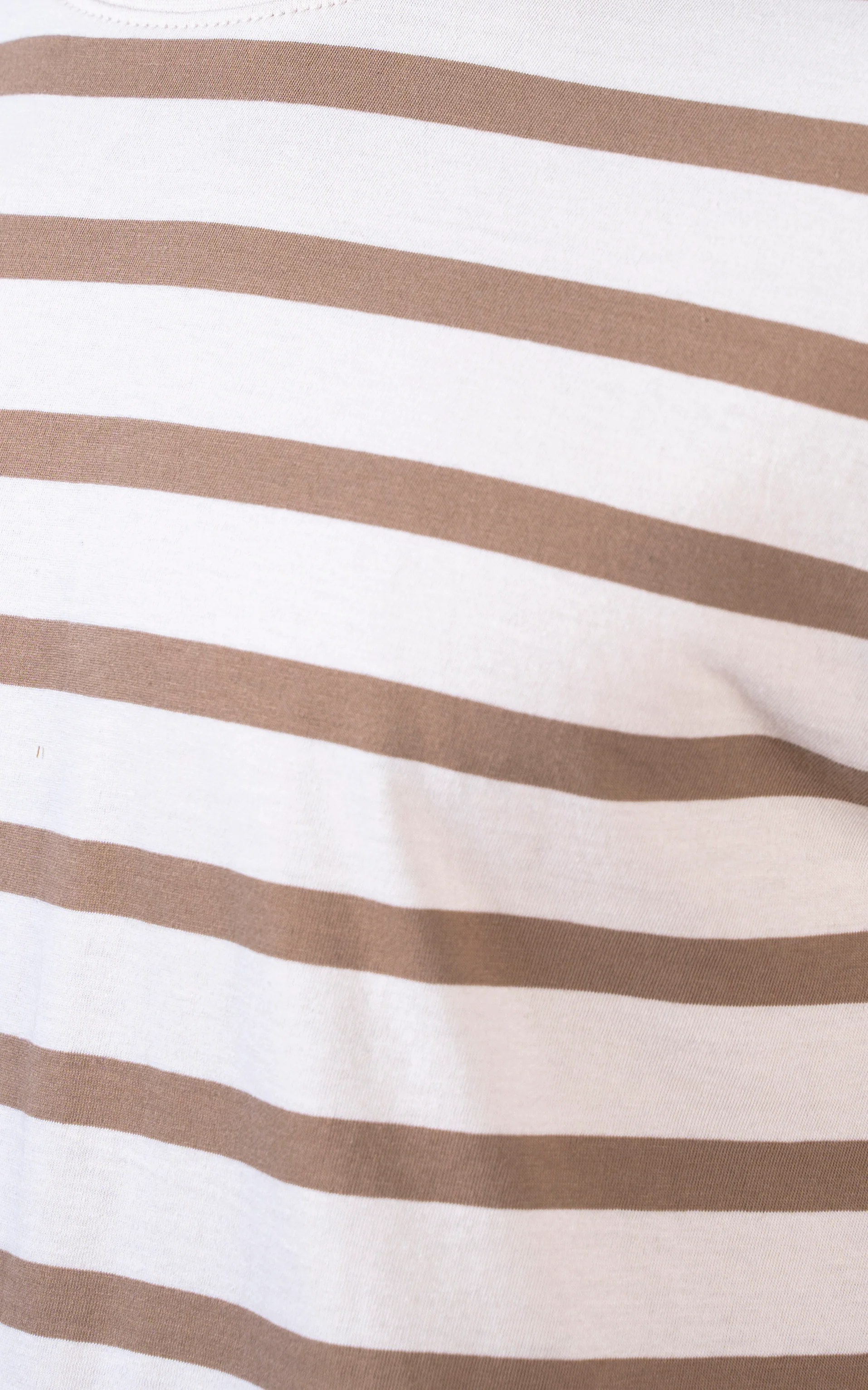 Yarn-dyed striped T-Shirt beige khaki - Image 3